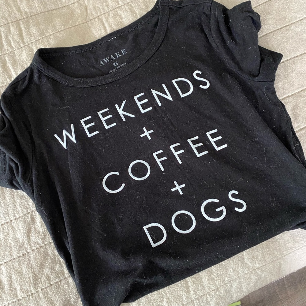Black graphic tee